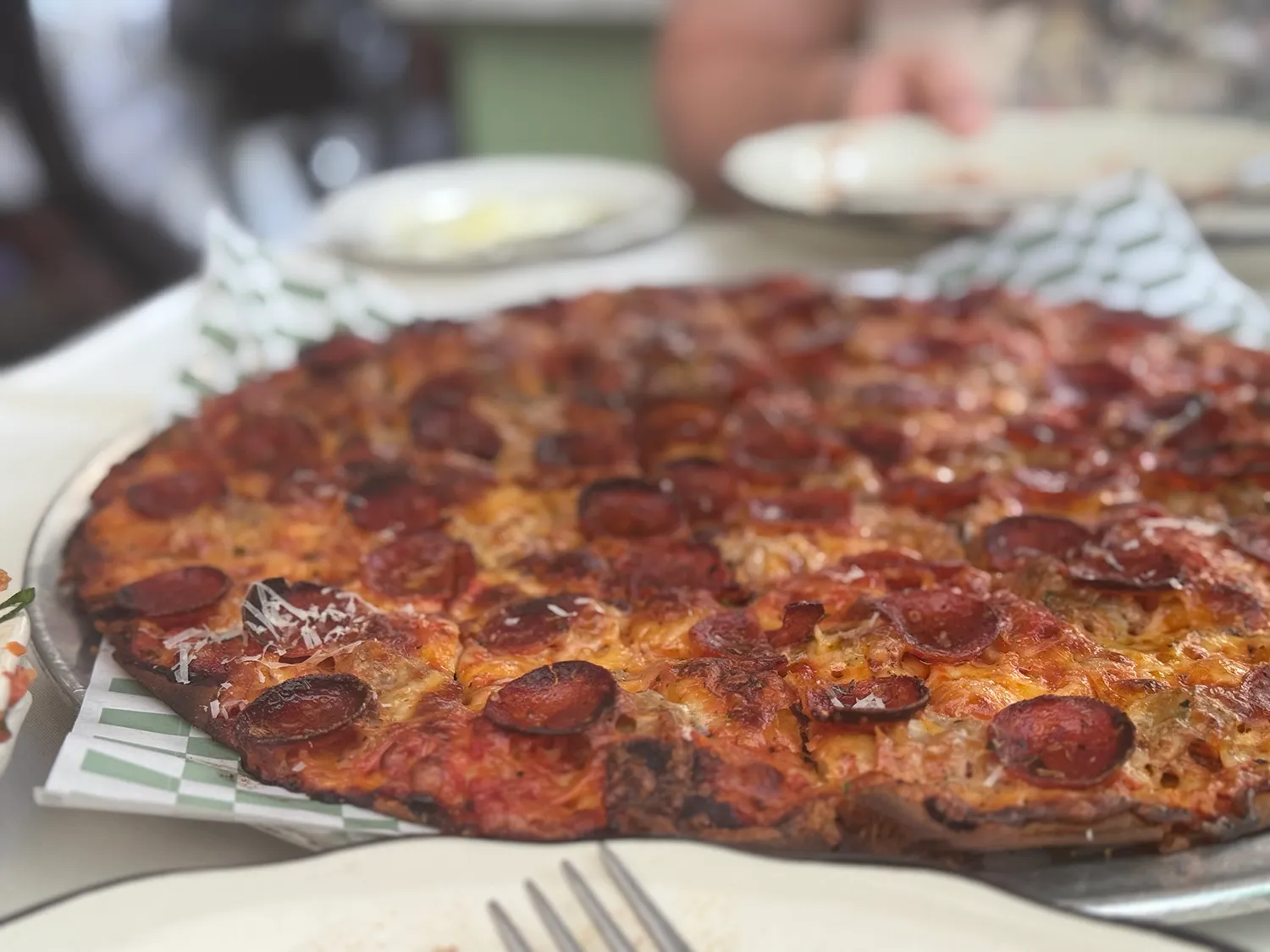 Chicago-style pizza from Pizz'amici